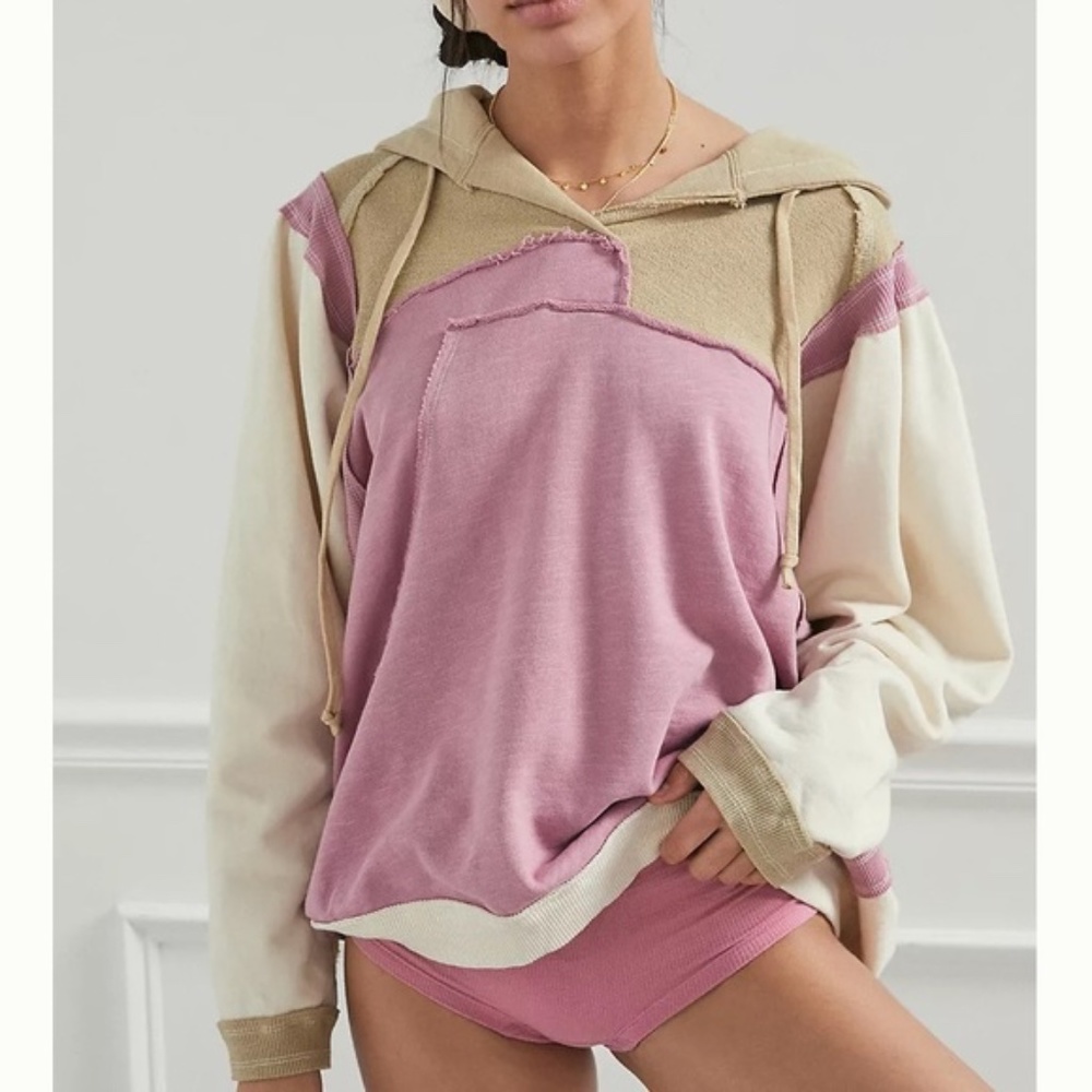 Anthropologie Saturday Sunday Oversized Hoodie Sz S - Picture 1 of 7